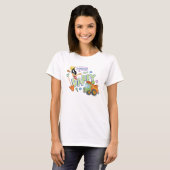 BUGS BUNNY BUILDERS™| DAFFY DUCK™ スケッチアート Tシャツ (正面フル)
