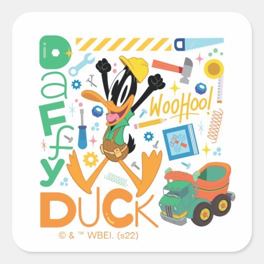 BUGS BUNNY BUILDERS™| DAFFY DUCK™ 作業道具 スクエアシール (正面)