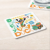 BUGS BUNNY BUILDERS™| DAFFY DUCK™ 作業道具 スクエアペーパーコースター (アングル)