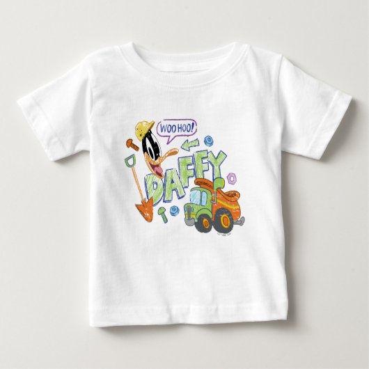 BUGS BUNNY BUILDERS™| DAFFY DUCK™ Sketch Art ベビーTシャツ (正面)