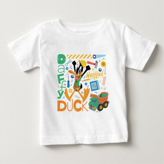 BUGS BUNNY BUILDERS™| DAFFY DUCK™ Work Tools ベビーTシャツ (正面)