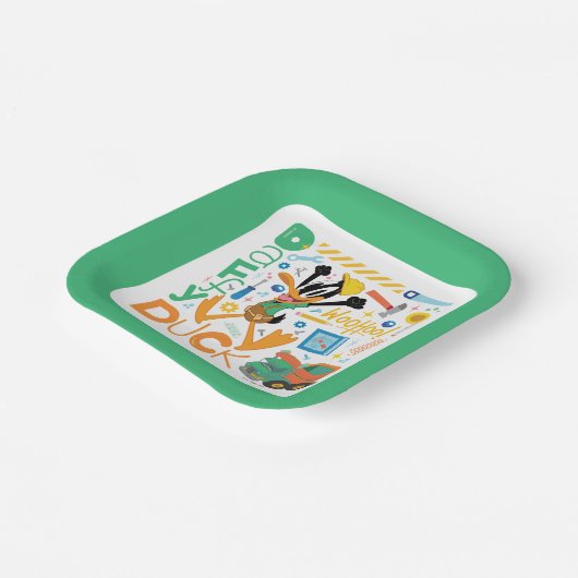 BUGS BUNNY BUILDERS™| DAFFY DUCK™ Work Tools ペーパープレート (傾斜あり)