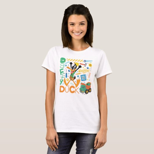 BUGS BUNNY BUILDERS™| DAFFY DUCK™ Work Tools Tシャツ (正面フル)