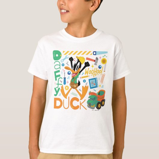 BUGS BUNNY BUILDERS™| DAFFY DUCK™ Work Tools Tシャツ (正面)