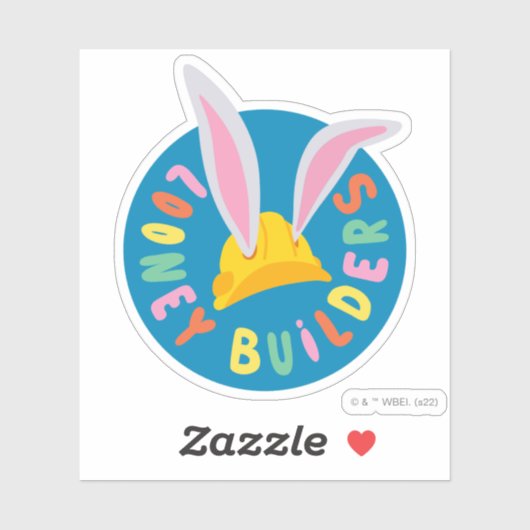 BUGS BUNNY BUILDERS™| Hard Hat Circle Logo シール (シート)