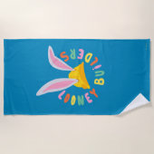 BUGS BUNNY BUILDERS™| Hard Hat Circle Logo ビーチタオル (正面)