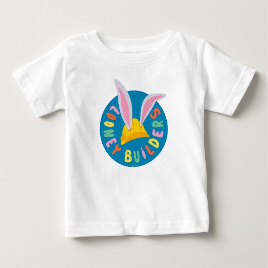 BUGS BUNNY BUILDERS™| Hard Hat Circle Logo ベビーTシャツ (正面)