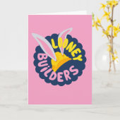 BUGS BUNNY BUILDERS™| Hard Hat Scalloped Logo カード (黄色い花)