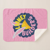 BUGS BUNNY BUILDERS™| Hard Hat Scalloped Logo シェルパブランケット (正面(横))
