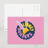 BUGS BUNNY BUILDERS™| Hard Hat Scalloped Logo ポストカード (正面/裏面)