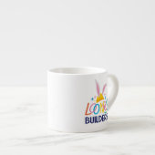 BUGS BUNNY BUILDERS™| Hard Hat Stacked Logo エスプレッソカップ (正面右)