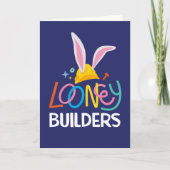 BUGS BUNNY BUILDERS™| Hard Hat Stacked Logo カード (正面)