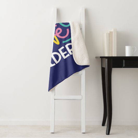 BUGS BUNNY BUILDERS™| Hard Hat Stacked Logo シェルパブランケット (インサイチュ)