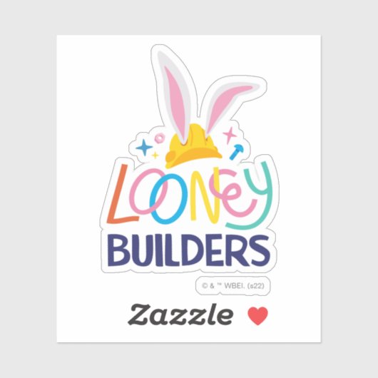 BUGS BUNNY BUILDERS™| Hard Hat Stacked Logo シール (シート)