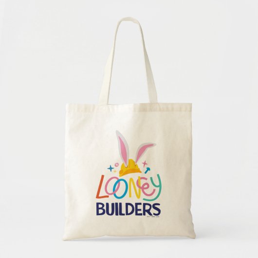 BUGS BUNNY BUILDERS™| Hard Hat Stacked Logo トートバッグ (正面)