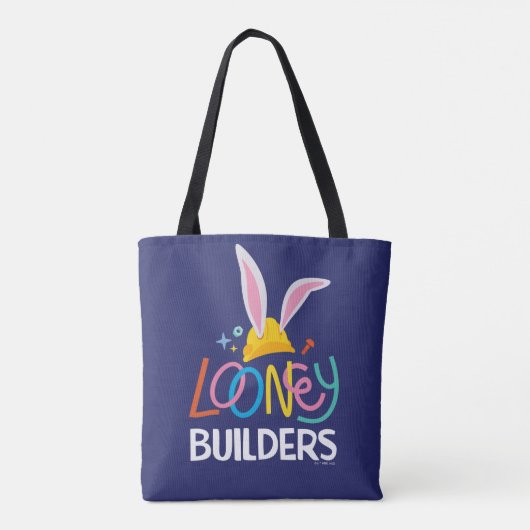BUGS BUNNY BUILDERS™| Hard Hat Stacked Logo トートバッグ (裏面)