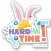BUGS BUNNY BUILDERS™| It's Hard Hat Time シール (正面)