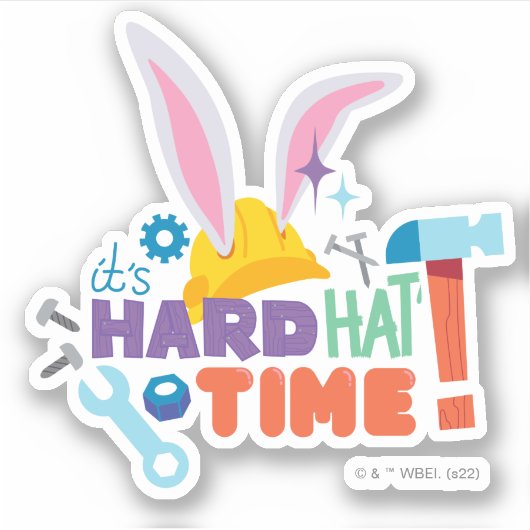 BUGS BUNNY BUILDERS™| It's Hard Hat Time シール (正面)