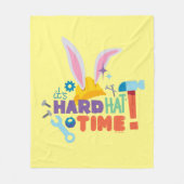 BUGS BUNNY BUILDERS™| It's Hard Hat Time フリースブランケット (正面)