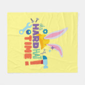BUGS BUNNY BUILDERS™| It's Hard Hat Time フリースブランケット (正面(横))