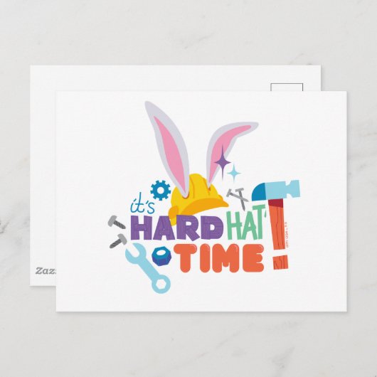 BUGS BUNNY BUILDERS™| It's Hard Hat Time ポストカード (正面/裏面)