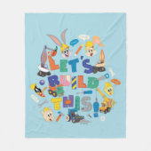 BUGS BUNNY BUILDERS™| "Let's Build This" Collage フリースブランケット (正面)