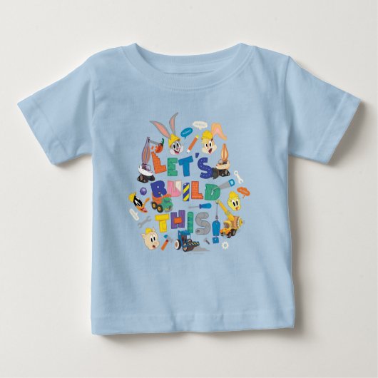 BUGS BUNNY BUILDERS™| "Let's Build This" Collage ベビーTシャツ (正面)