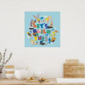 BUGS BUNNY BUILDERS™| "Let's Build This" Collage ポスター (キッチン)