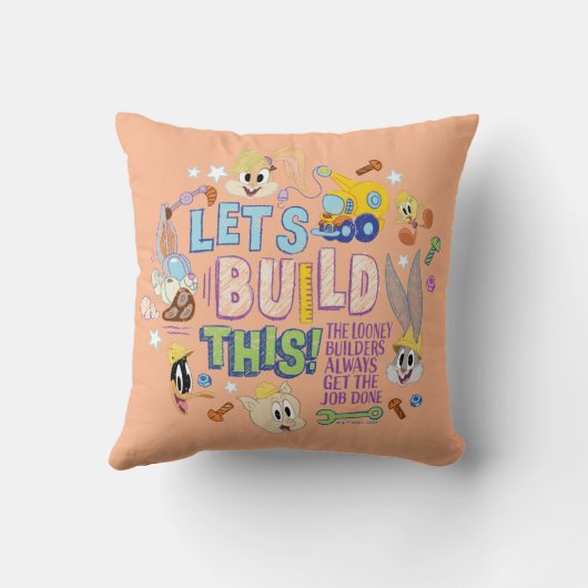BUGS BUNNY BUILDERS™| "Let's Build This" Sketch クッション (裏面)