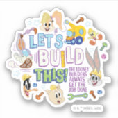 BUGS BUNNY BUILDERS™| "Let's Build This" Sketch シール (正面)