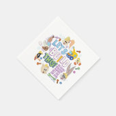 BUGS BUNNY BUILDERS™| "Let's Build This" Sketch スタンダードカクテルナプキン (角)