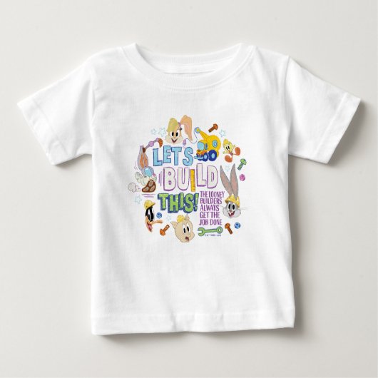 BUGS BUNNY BUILDERS™| "Let's Build This" Sketch ベビーTシャツ (正面)
