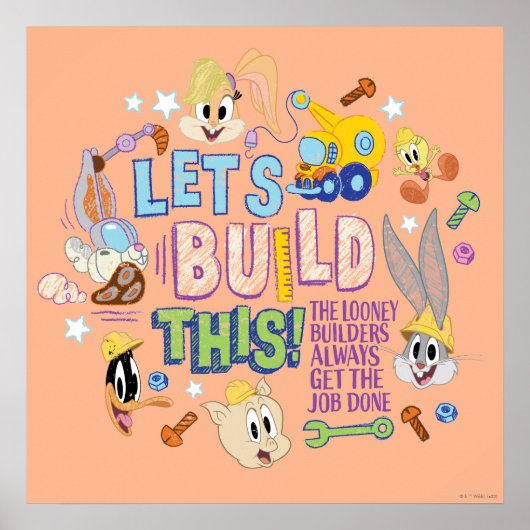 BUGS BUNNY BUILDERS™| "Let's Build This" Sketch ポスター (正面)