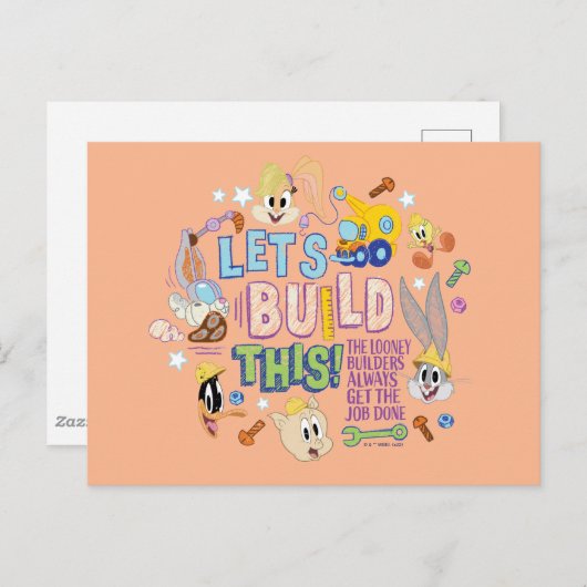 BUGS BUNNY BUILDERS™| "Let's Build This" Sketch ポストカード (正面/裏面)