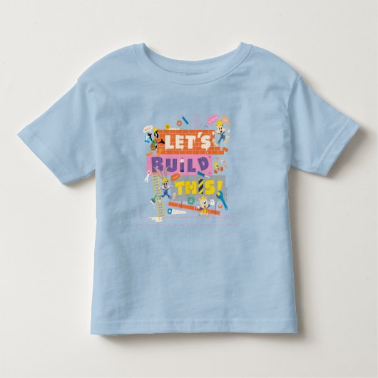 BUGS BUNNY BUILDERS™| "Let's Build This" Work Site トドラーTシャツ (正面)