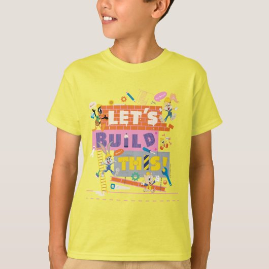 BUGS BUNNY BUILDERS™| "Let's Build This" Work Site Tシャツ (正面)