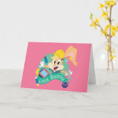BUGS BUNNY BUILDERS™| Lola Bunny Character Graphic カード (黄色い花)