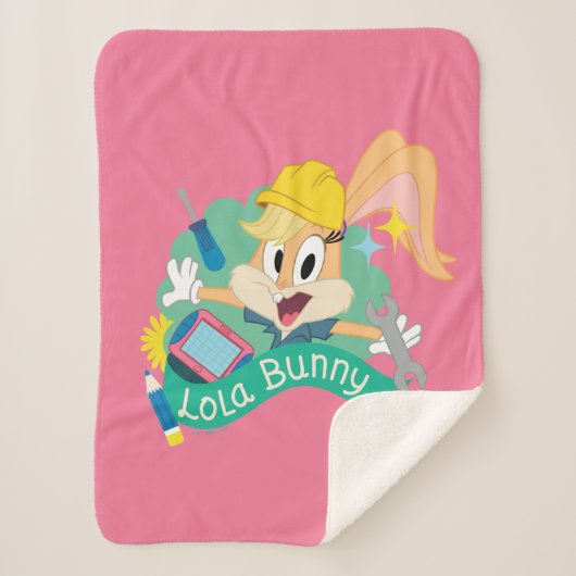 BUGS BUNNY BUILDERS™| Lola Bunny Character Graphic シェルパブランケット (正面)
