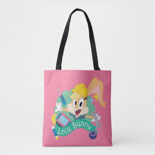BUGS BUNNY BUILDERS™| Lola Bunny Character Graphic トートバッグ (正面)