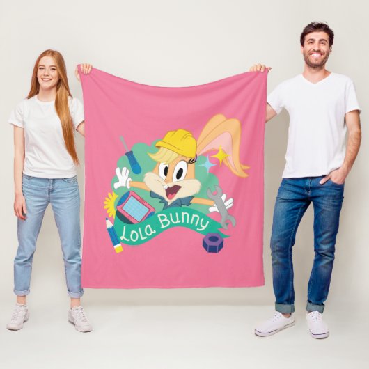 BUGS BUNNY BUILDERS™| Lola Bunny Character Graphic フリースブランケット (インサイチュ)