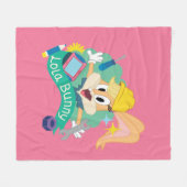 BUGS BUNNY BUILDERS™| Lola Bunny Character Graphic フリースブランケット (正面(横))
