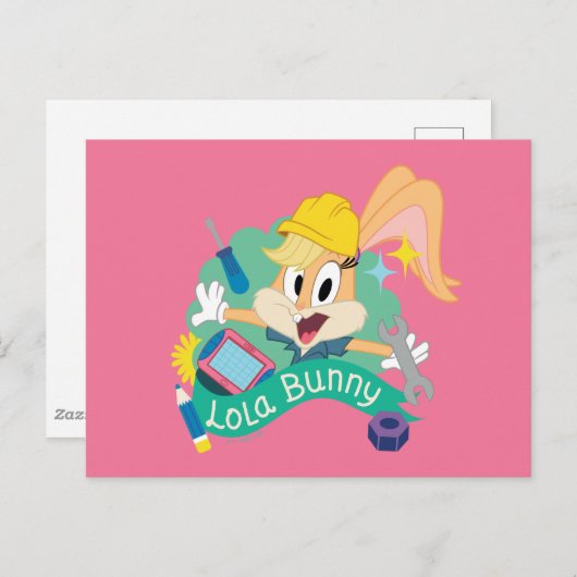 BUGS BUNNY BUILDERS™| Lola Bunny Character Graphic ポストカード (正面/裏面)