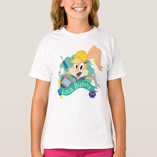 BUGS BUNNY BUILDERS™| Lola Bunny Character Graphic Tシャツ (正面)