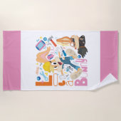 BUGS BUNNY BUILDERS™| Lola Bunny Work Tools ビーチタオル (正面)