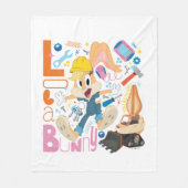 BUGS BUNNY BUILDERS™| Lola Bunny Work Tools フリースブランケット (正面)