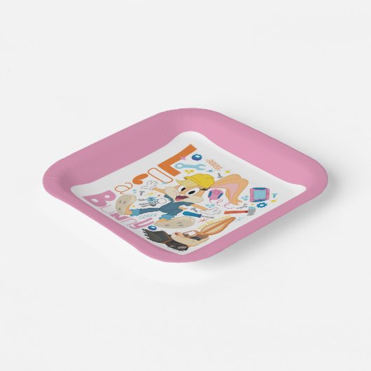 BUGS BUNNY BUILDERS™| Lola Bunny Work Tools ペーパープレート (傾斜あり)