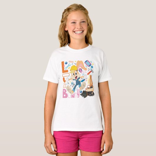 BUGS BUNNY BUILDERS™| Lola Bunny Work Tools Tシャツ (正面フル)
