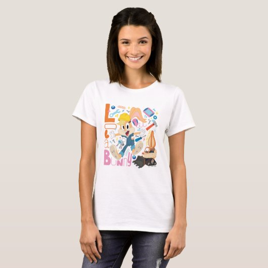 BUGS BUNNY BUILDERS™| Lola Bunny Work Tools Tシャツ (正面フル)