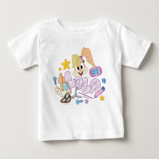 BUGS BUNNY BUILDERS™| Lola Sketch Art ベビーTシャツ (正面)