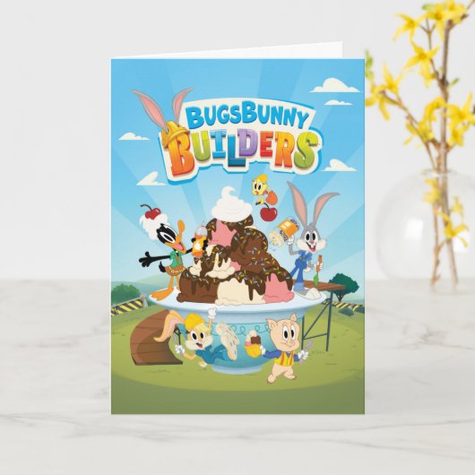 BUGS BUNNY BUILDERS™| Looney Builders Ice Cream カード (黄色い花)